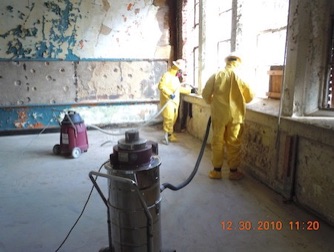 Removal of lead paint from movie set location Atlanta Georgia