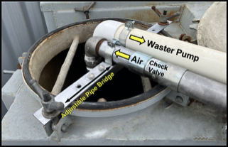 Adjustible FRACAIR Manhole Piipe Bridge