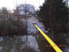 Split Casing Secondary Containment Installed On Fuel Line Crossing Stream in Alabama