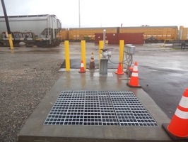 Weir Box with Automated Gate and Hydrocarbon Sensor 
Installed at St. Louis Yard