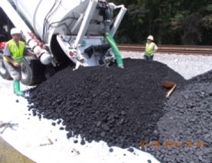 Coal Recovery from Derailment Athens GA