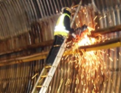 Pipeline Demolition in Railyard Tunnel Macon GA