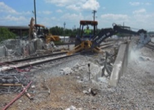 Demolition of Tunnel Superstructure Macon GA