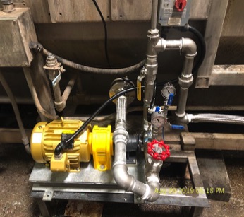fine bubble regenerative pump installed at DAF plant