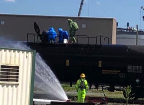 Anhydrous Ammonia Railcar Release Capped with Midland Kit